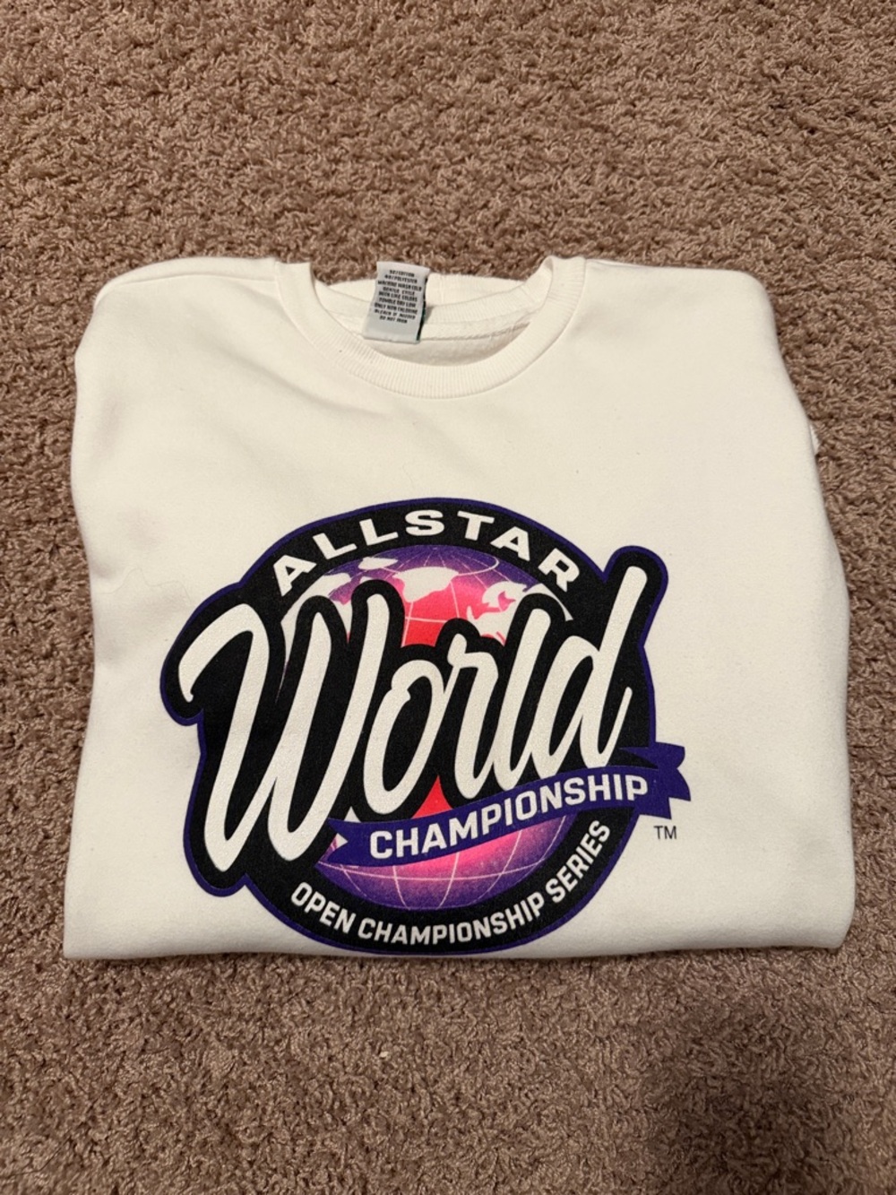 Allstar Worlds Championship White Sweatshirt